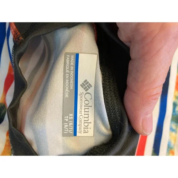 Columbia Sunguard Rashguard with SPF 50  & moisture wick t shirt sz XS 6/7 Set - Picture 3 of 13